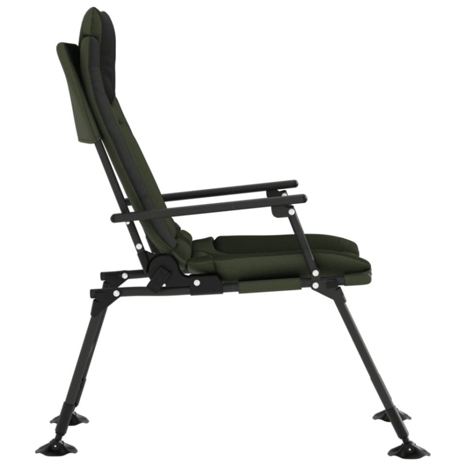 Scaun de pescuit cu cotieră, pliabil, verde - 3 | YEO