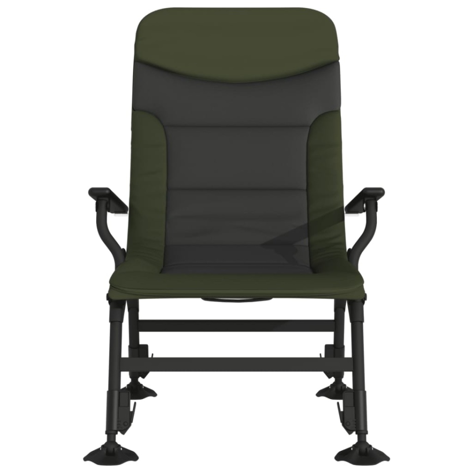 Scaun de pescuit cu cotieră, pliabil, verde - 2 | YEO