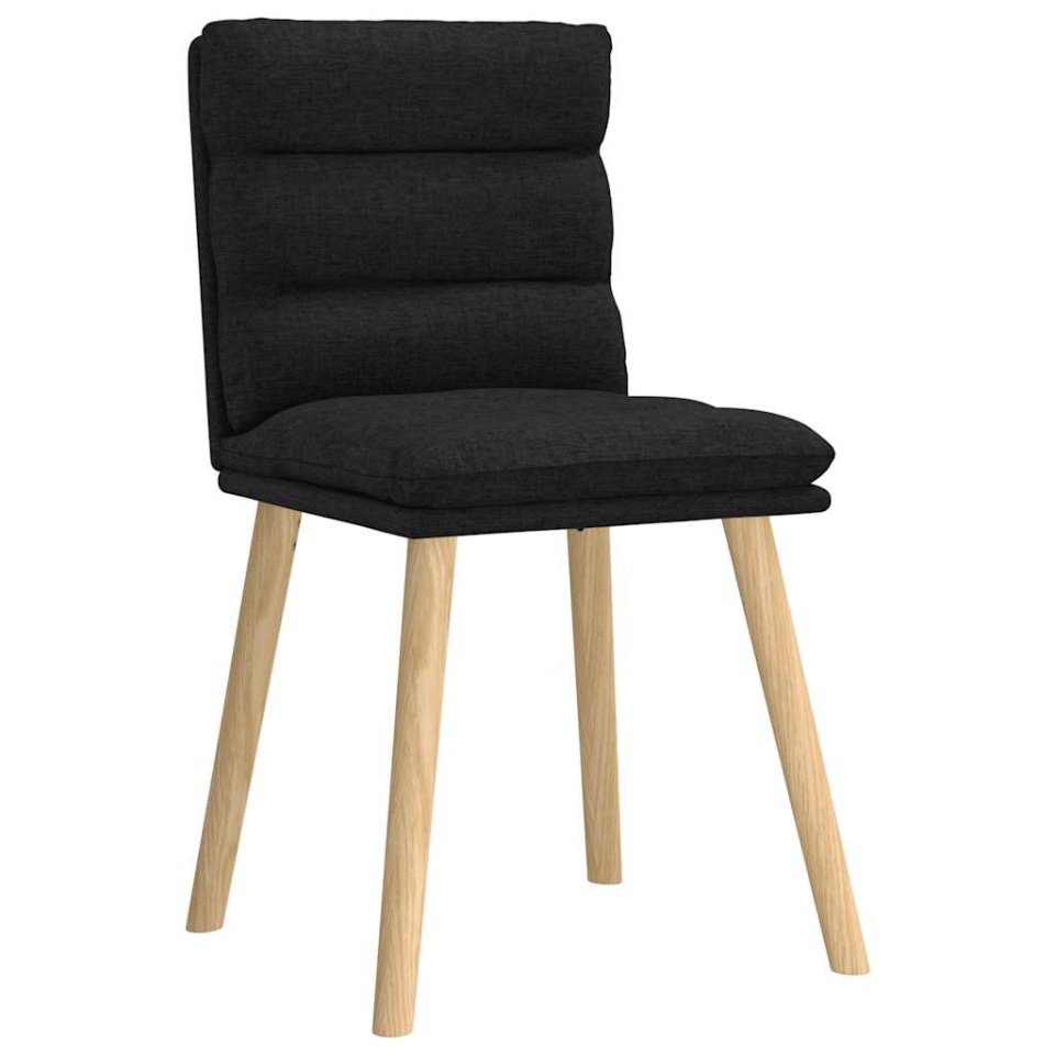 Scaune de bucătărie, 2 buc. negru, textil - 2 | YEO