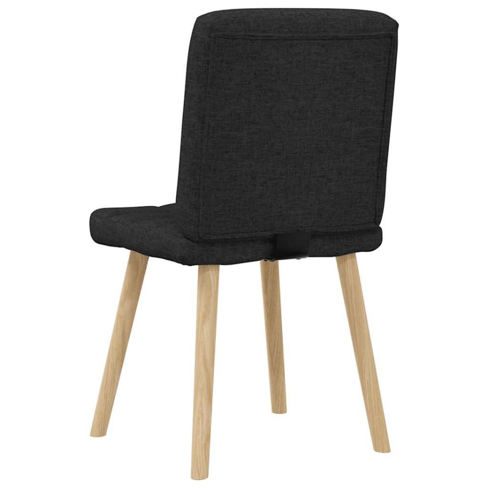 Scaune de bucătărie, 2 buc. negru, textil - 4 | YEO