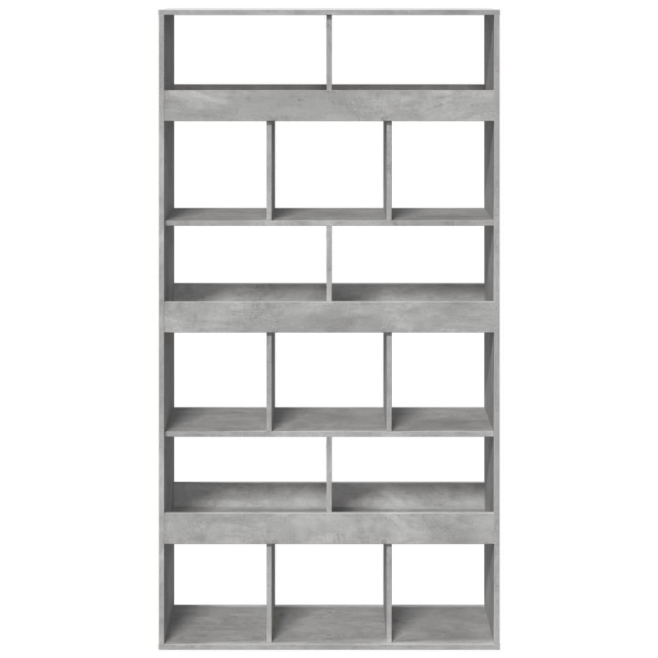 Separator de cameră, gri beton, 100x33x187,5 cm, lemn prelucrat - 3 | YEO