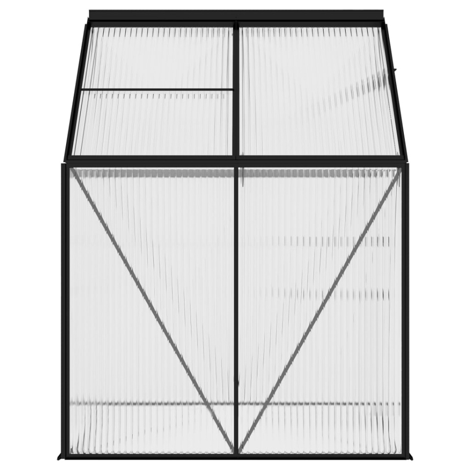 Seră, antracit, 2,47 m², aluminiu - 4 | YEO