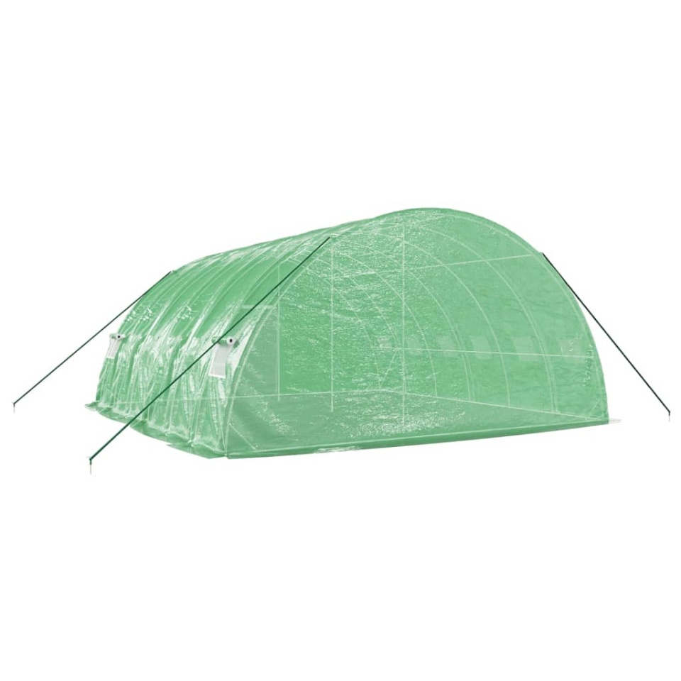 Seră cu cadru din oțel, verde, 36 m², 6x6x2,85 m - 4 | YEO