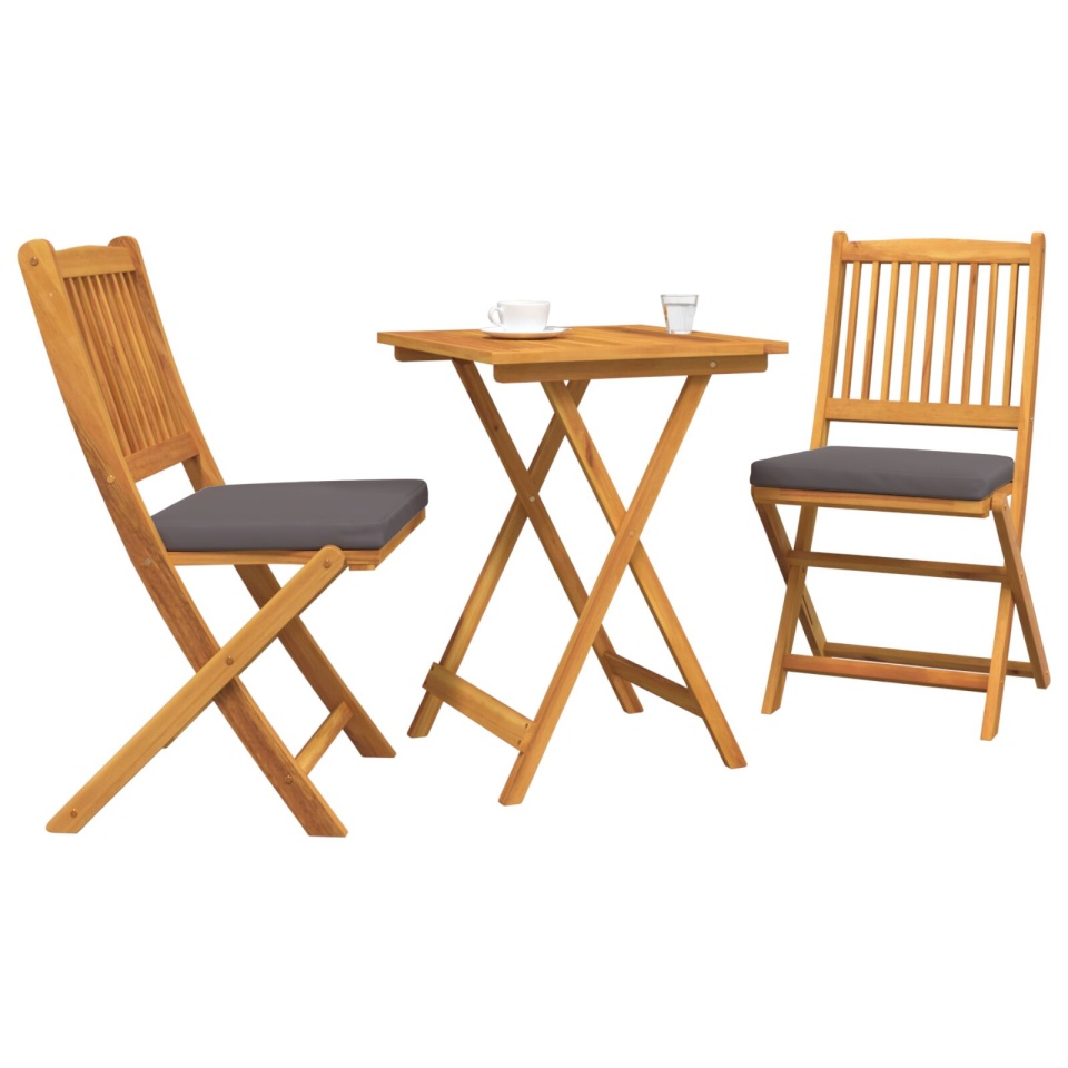 Set Bistro de Grădină 3 Piese din Lemn Masiv de Acacia - 2 | YEO