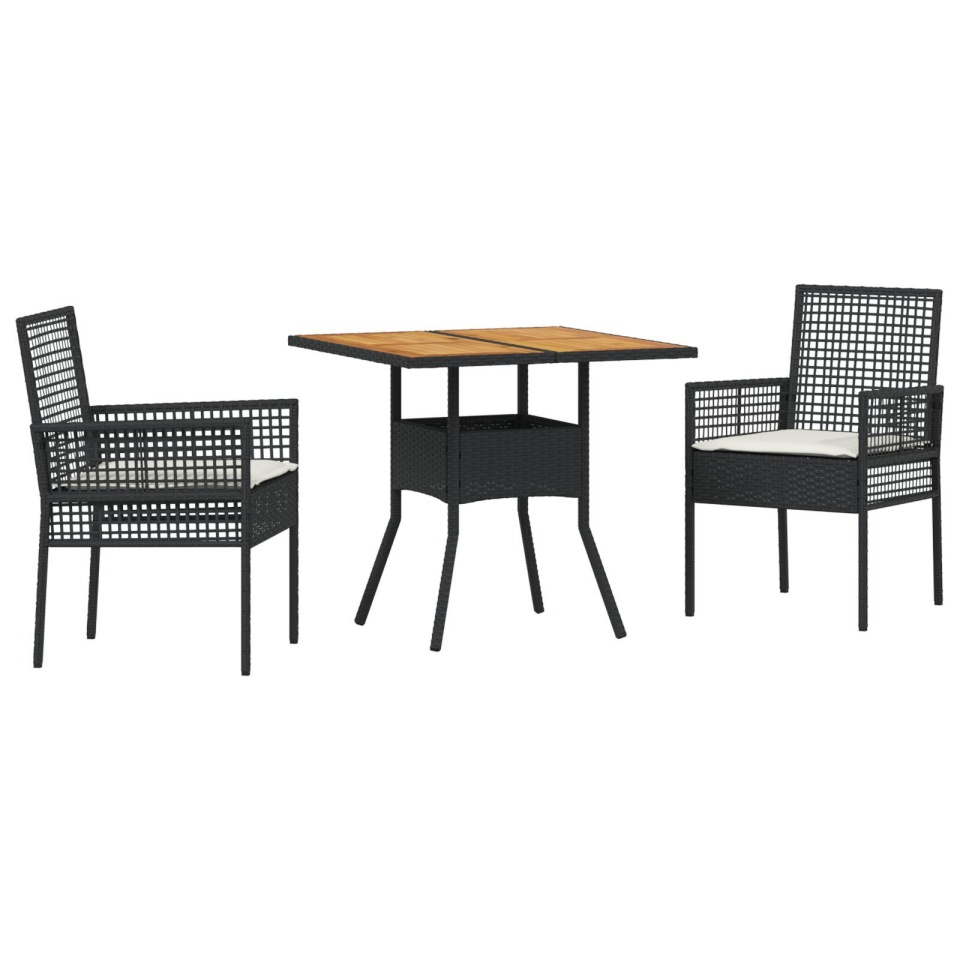 Set de Dining pentru Grădină cu Perne Gri din Ratan Poli - 1 | YEO