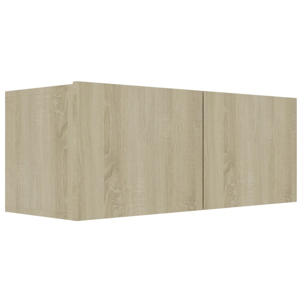 Set de dulapuri TV, 3 piese, stejar sonoma, lemn prelucrat - 3 | YEO