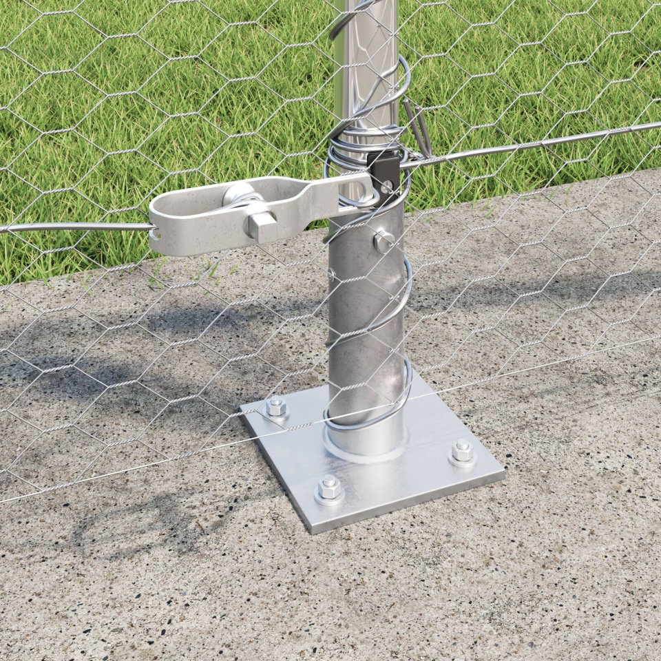 Set de Gard Set de 2 Oțel galvanizat 25 x 1 m plasă Durabil - 2 | YEO