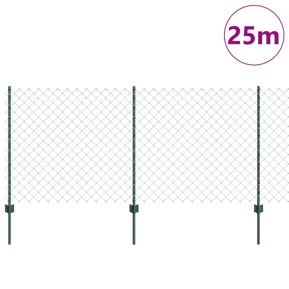Set de Împrejmuire Grădină Set de 2 Verde Oțel Galvanizat - 2 | YEO