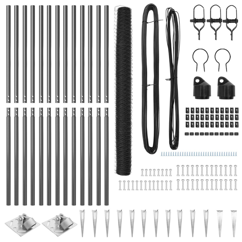 Set de Împrejmuire Set de 2 Gri Oțel 25 x 1.5 m Pliabil - 3 | YEO