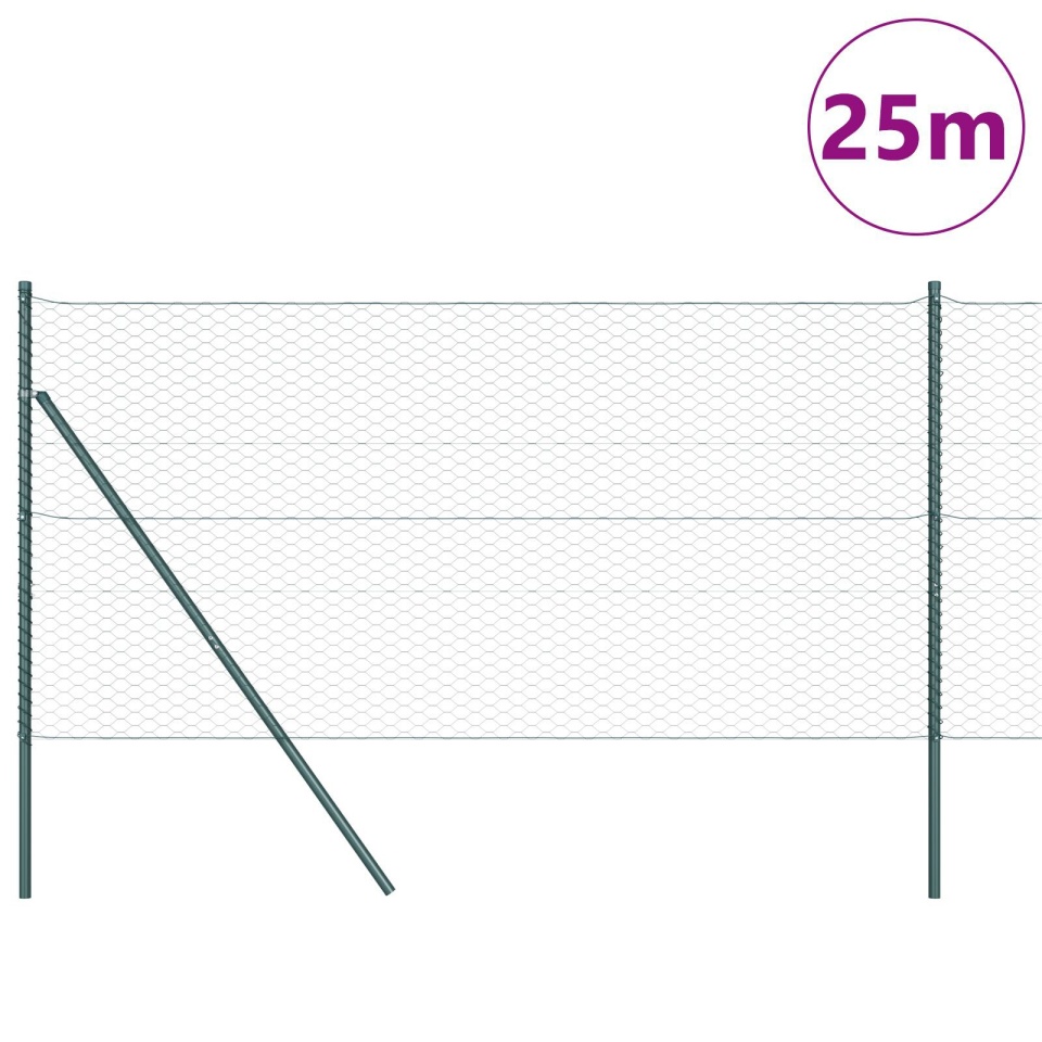 Set de Împrejmuire Set de 2 Verde Metal 25 x 1.2 m Durabil - 2 | YEO