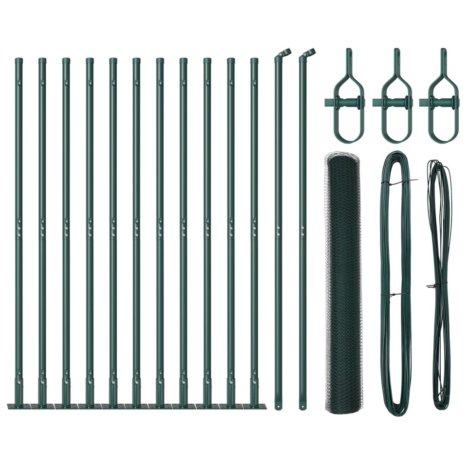 Set de Împrejmuire Set de 2 Verde Pădure Metal, Strat de Plastic - 1 | YEO