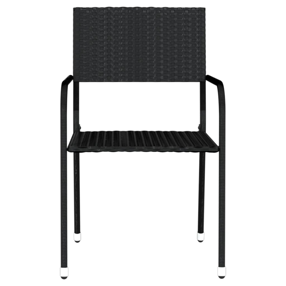Set de mobilier pentru grădină, 5 piese, negru - 3 | YEO