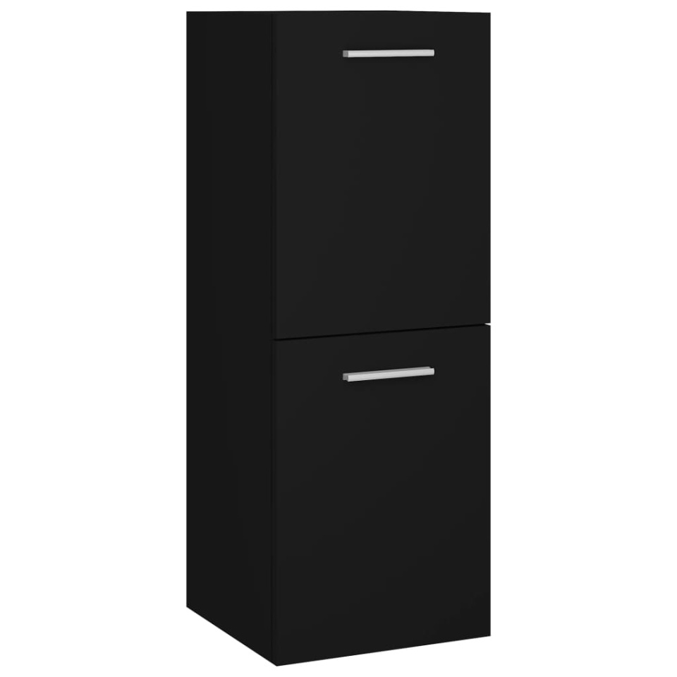 Set mobilier de baie, negru, lemn prelucrat - 3 | YEO