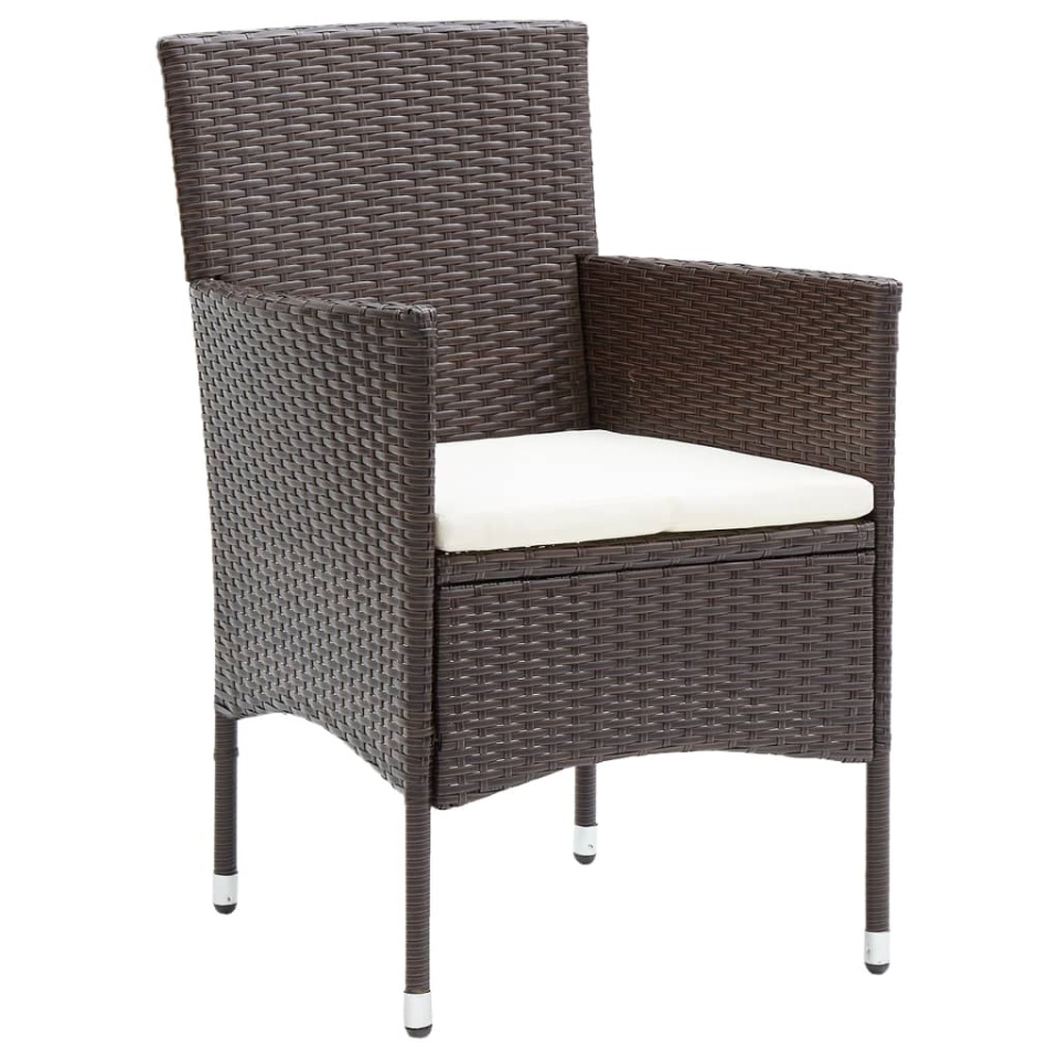 Set mobilier de grădină, 11 piese, maro, poliratan - 3 | YEO