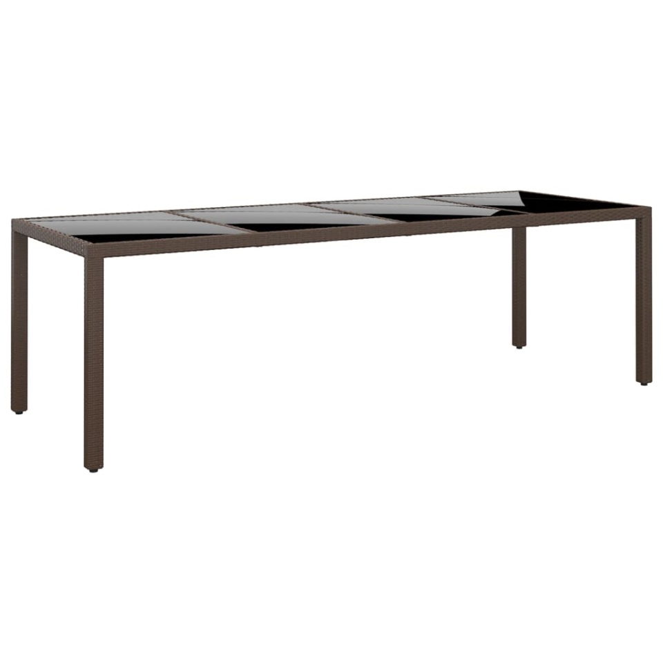 Set mobilier de grădină, 11 piese, maro, poliratan - 4 | YEO