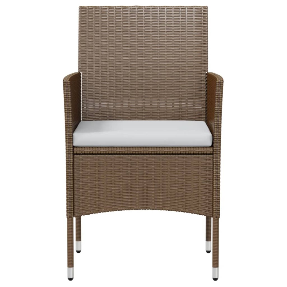 Set mobilier de grădină, 3 piese, maro, poliratan - 3 | YEO