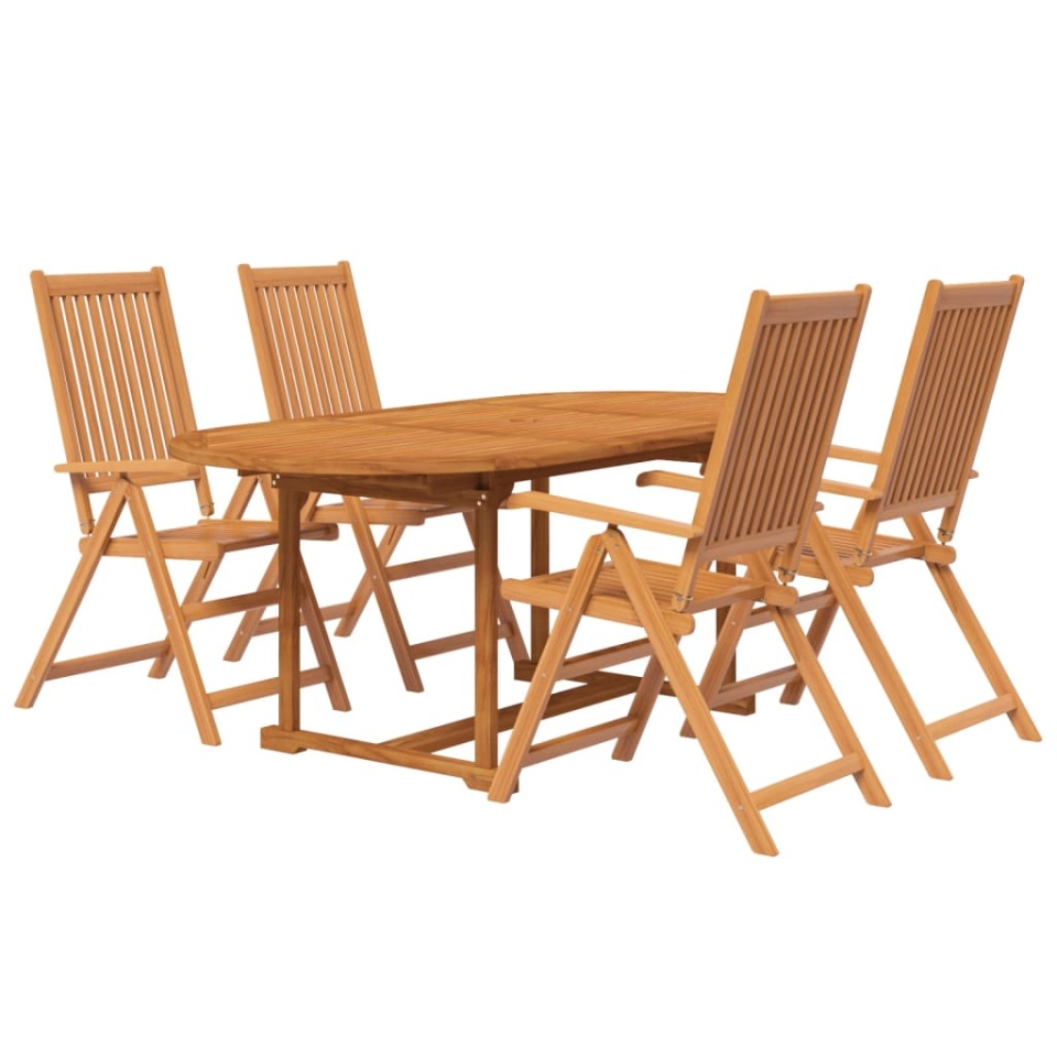 Set mobilier de grădină, 5 piese, lemn masiv de acacia - 2 | YEO