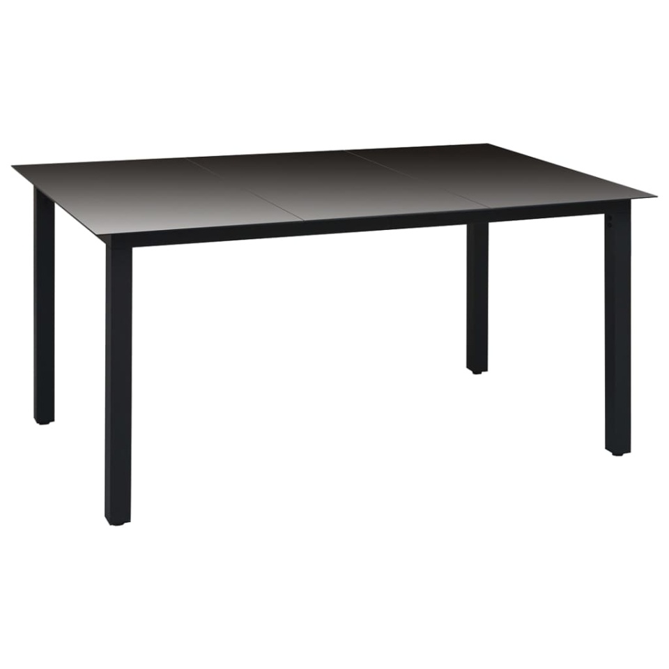 Set mobilier de grădină, 7 piese, negru - 2 | YEO