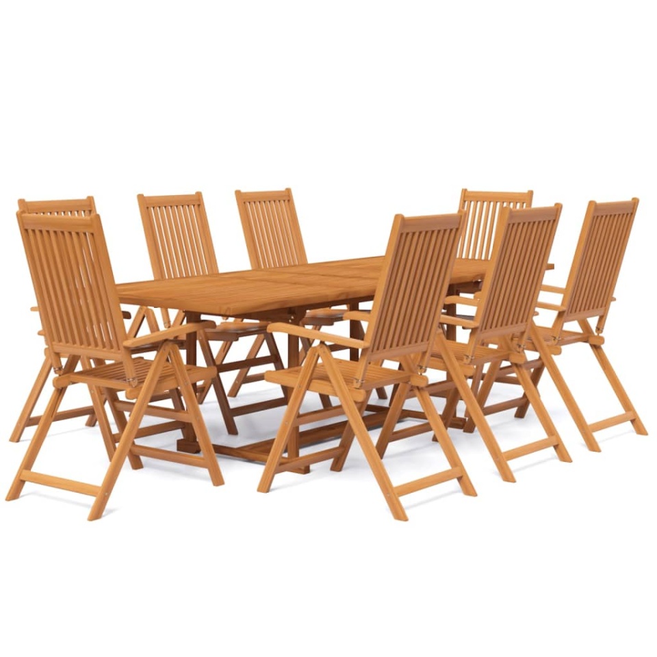 Set mobilier de grădină, 9 piese, lemn masiv de acacia - 1 | YEO