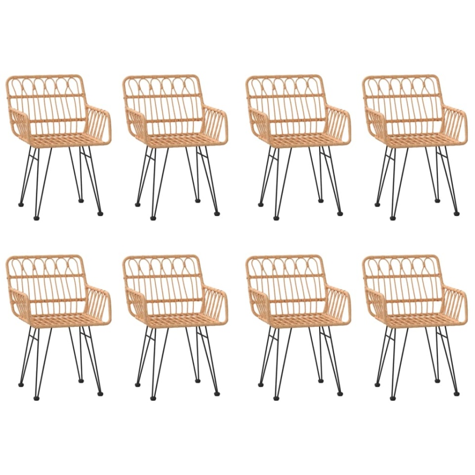 Set mobilier de grădină, 9 piese, poliratan - 3 | YEO