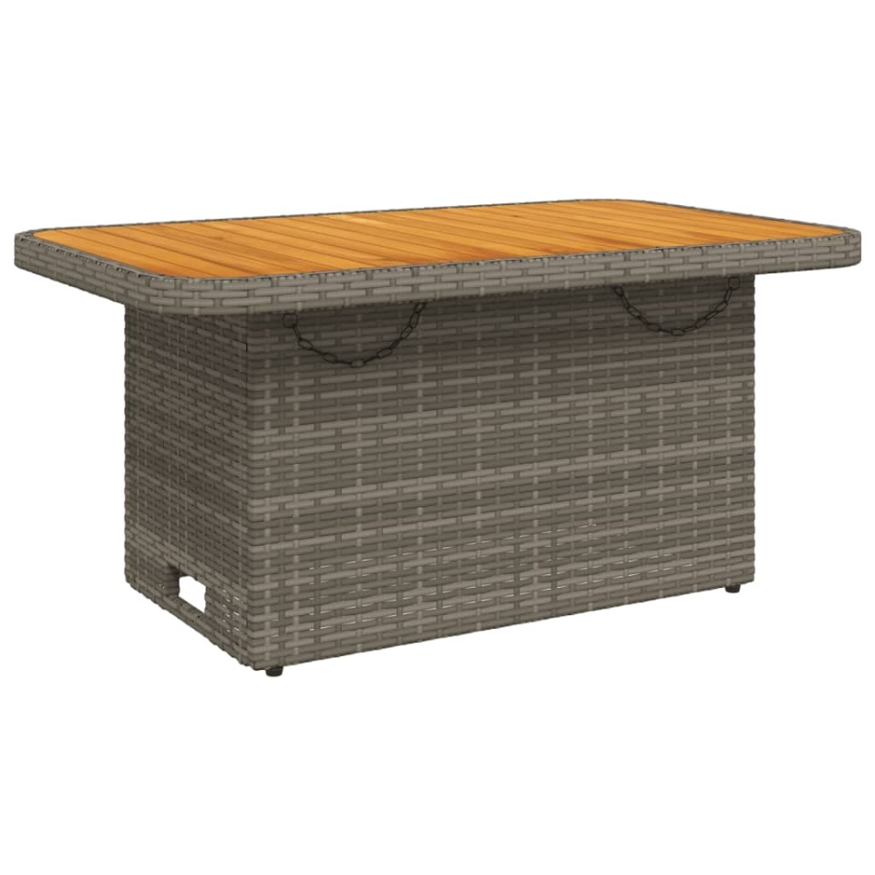 Set mobilier de grădină cu perne, 2 piese, gri, poliratan - 2 | YEO