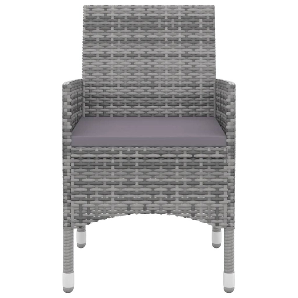 Set mobilier de grădină cu perne, 3 buc, poliratan și sticlă - 3 | YEO