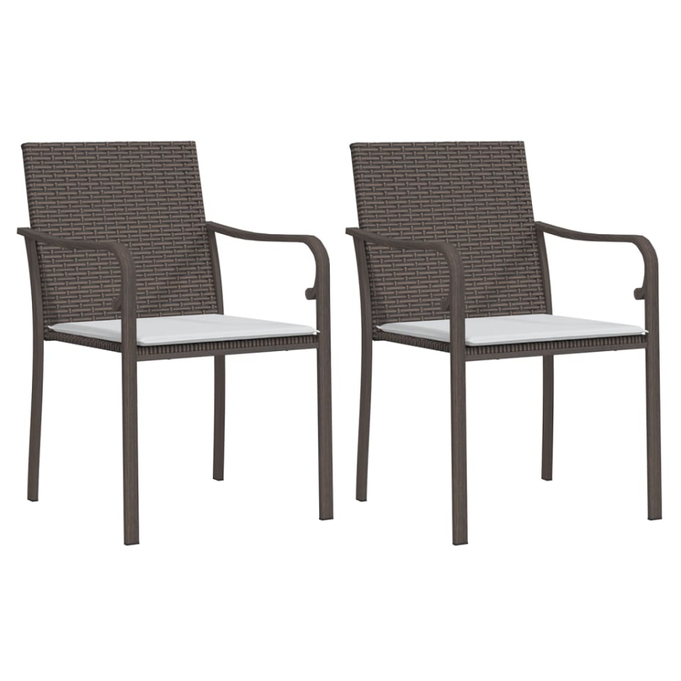 Set mobilier de grădină cu perne, 3 piese, poliratan și oțel - 3 | YEO