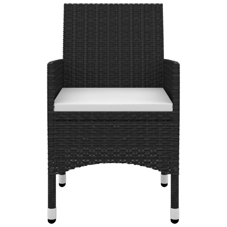 Set mobilier de grădină cu perne, 3 piese, poliratan și sticlă - 3 | YEO