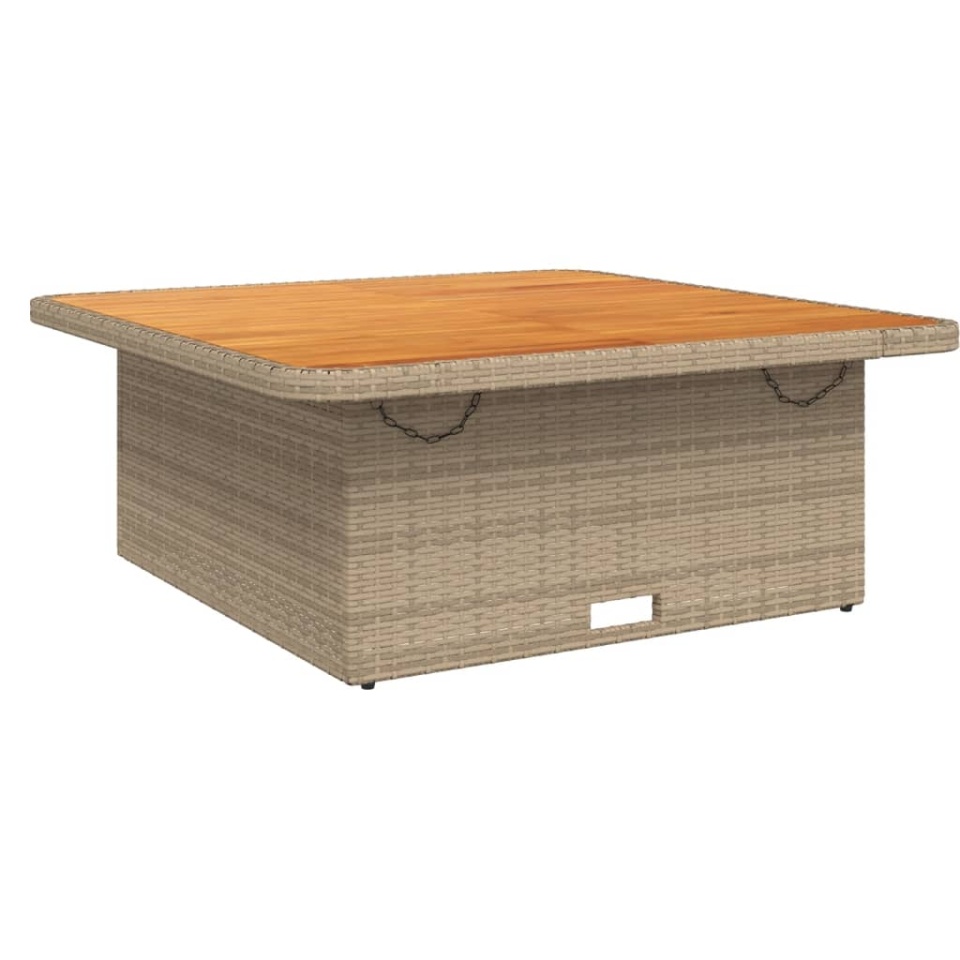 Set mobilier de grădină cu perne, 5 piese, bej, poliratan - 2 | YEO