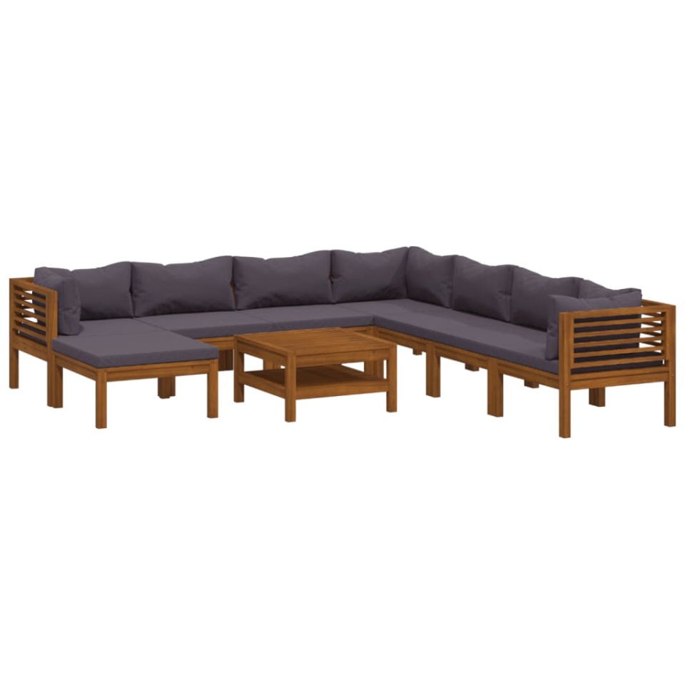 Set mobilier grădină cu perne, 9 piese, lemn masiv de acacia - 1 | YEO