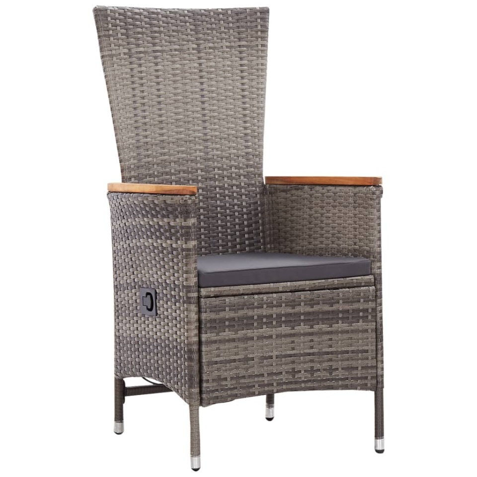 Set mobilier pentru grădină cu perne, 5 piese, gri - 2 | YEO