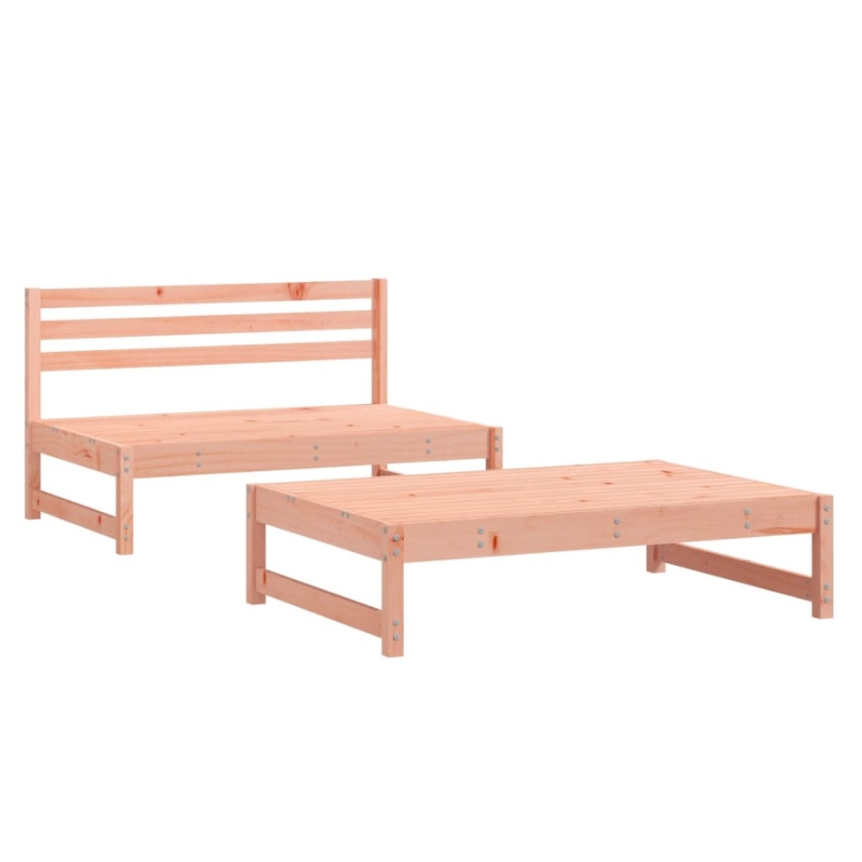 Set mobilier relaxare grădină, 2 piese, lemn masiv Douglas - 1 | YEO