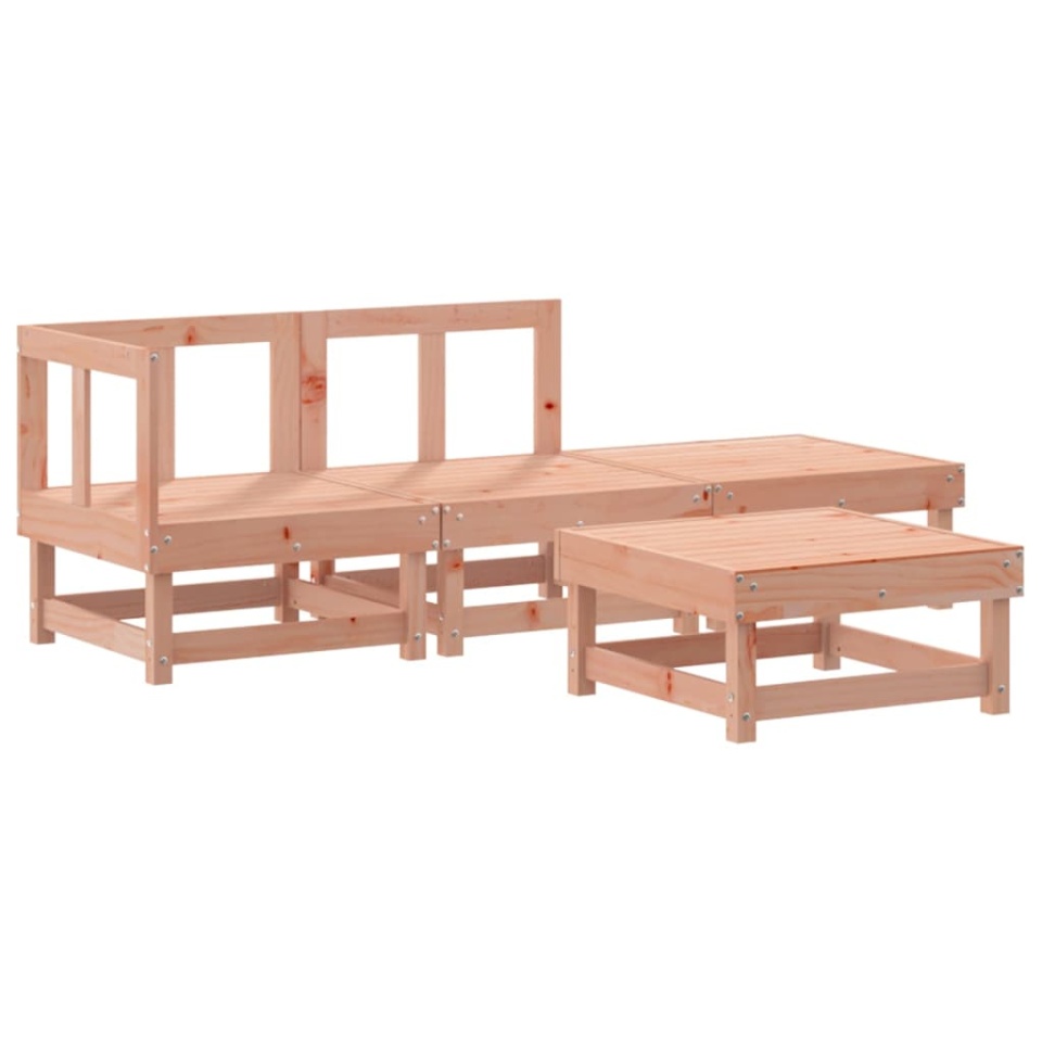 Set mobilier relaxare grădină, 4 piese, lemn masiv Douglas - 1 | YEO