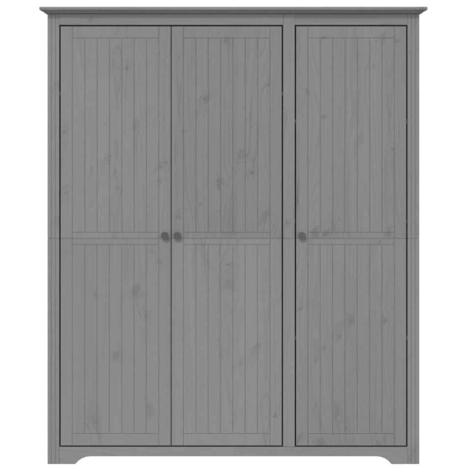 Șifonier BODO, gri, 146x53,5x173 cm, lemn masiv de pin - 2 | YEO