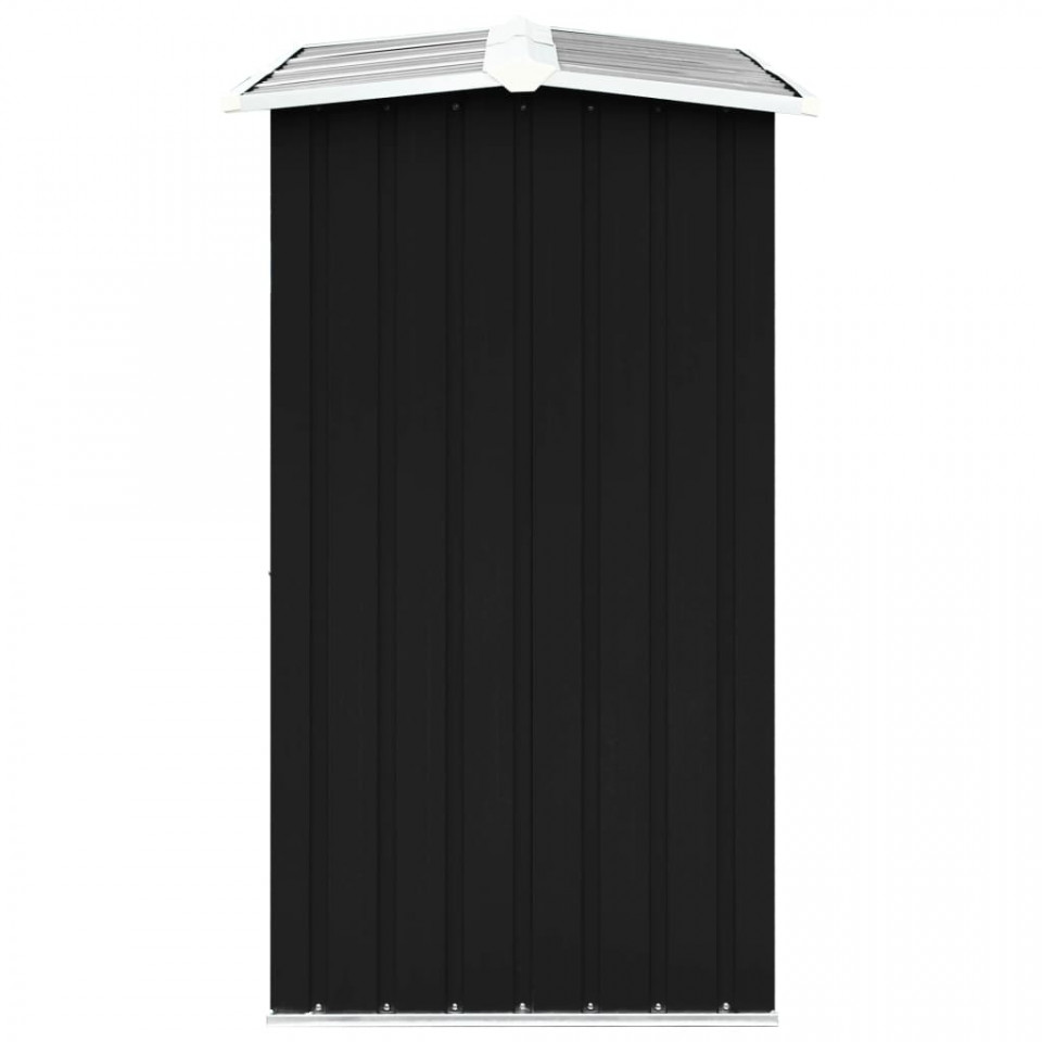Șopron depozitare lemne antracit 172x91x154 cm oțel galvanizat - 3 | YEO