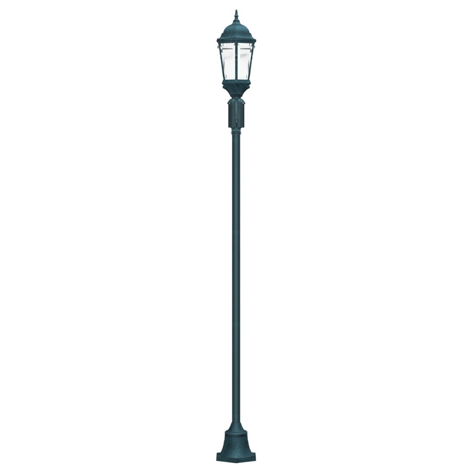 Stâlp de lumină pentru grădină cu 2 lămpi E27 Verde 220 cm Aluminiu - 3 | YEO