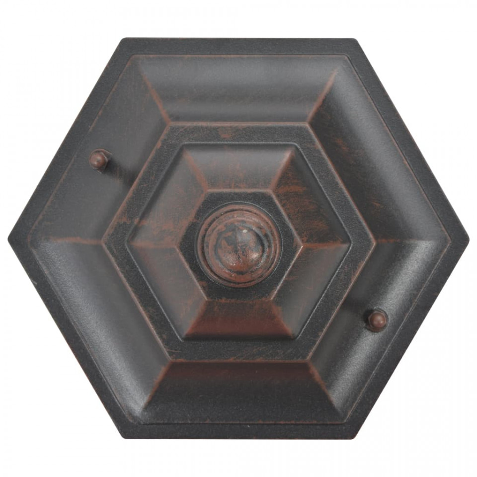 Stâlp iluminare grădină, 6 buc., bronz, 110 cm, aluminiu, E27 - 3 | YEO