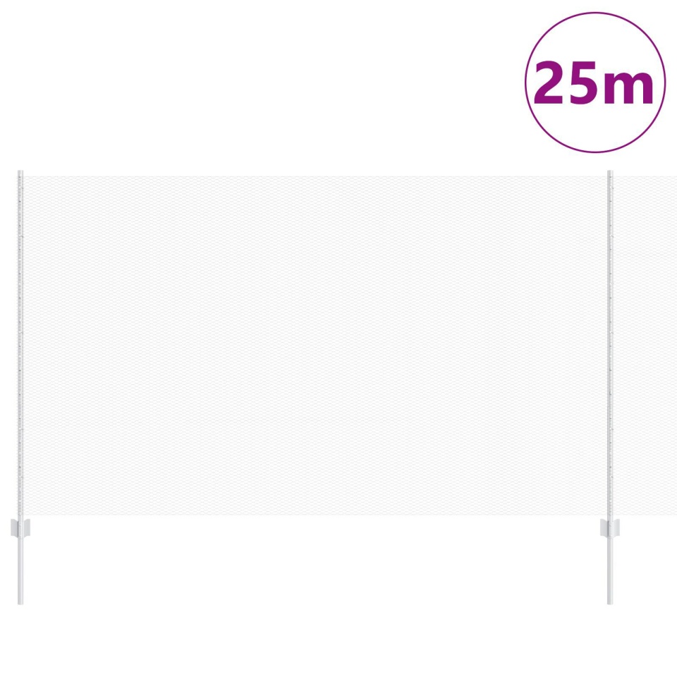 Stâlpi de Gard 22 de buc U-Channel 140 cm Oțel Galvanizat, Gard Hexagonal 1.4x25 m Oțel Galvanizat - 2 | YEO