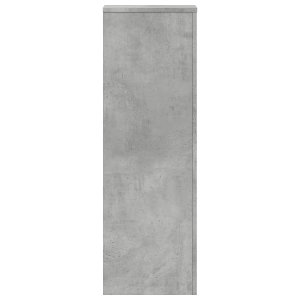 Suporturi plante 2 buc. gri beton 33x33x100 cm lemn prelucrat - 3 | YEO