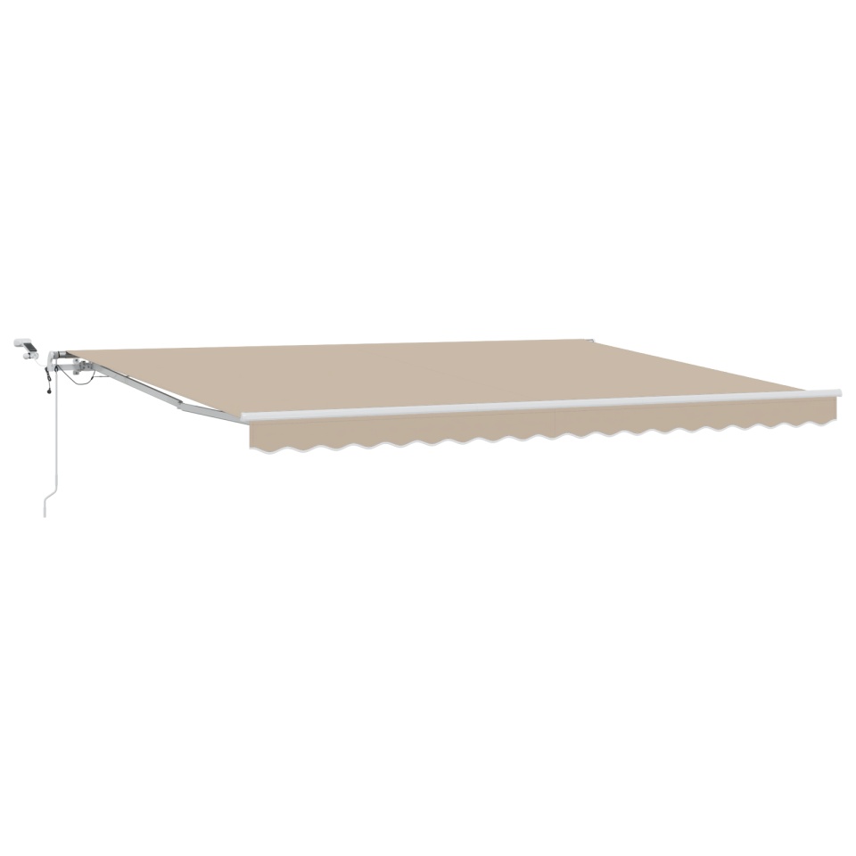 Umbra Retractabilă Automată cu LED Bej 450x300 cm, Material de schimb pentru umbrele de 4.5x3 m Bej - 1 | YEO