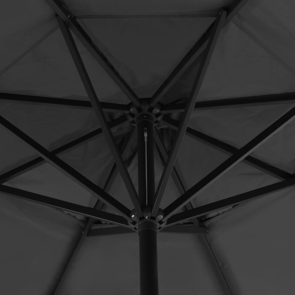 Umbrelă de soare cu stâlp aluminiu, antracit, 500 cm - 3 | YEO