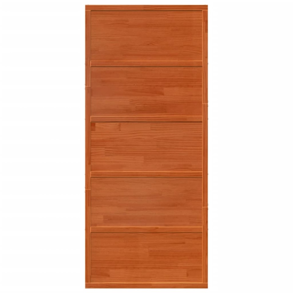 Ușă de hambar, maro ceruit, 90x208 cm, lemn masiv de pin - 3 | YEO