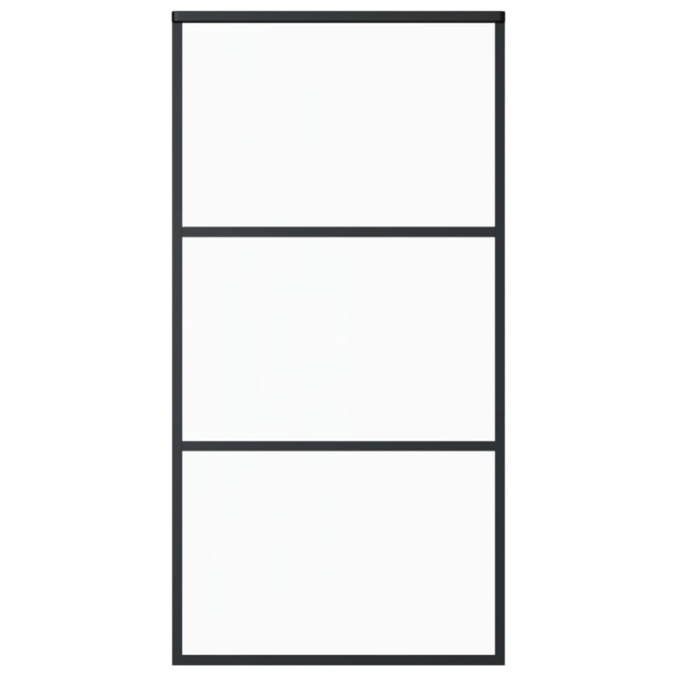 Ușă glisantă cu set feronerie, 102x205 cm, sticlă ESG/aluminiu - 3 | YEO