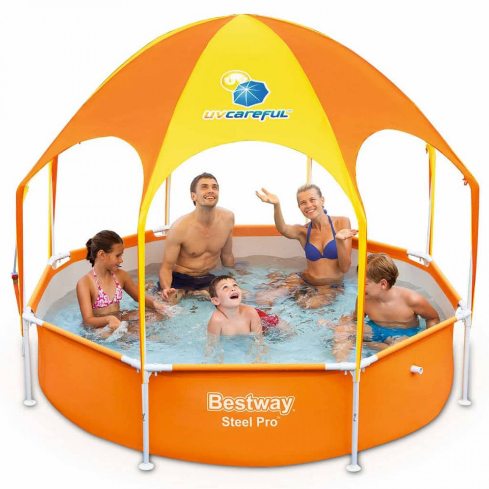 Bestway Piscină supraterană copii Steel Pro, protecție UV, 244x51 cm - 1 | YEO