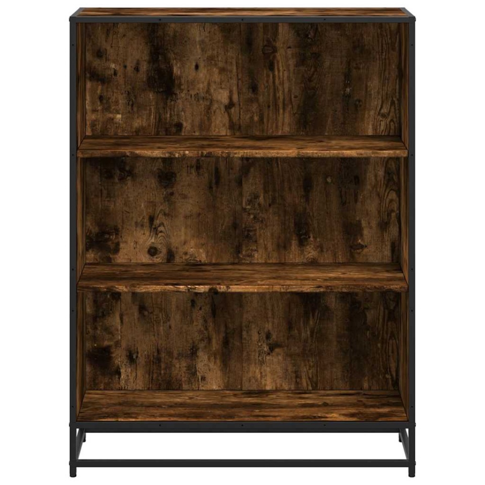 Bibliotecă, stejar fumuriu, 80,5x35x107,5 cm, lemn prelucrat - 3 | YEO