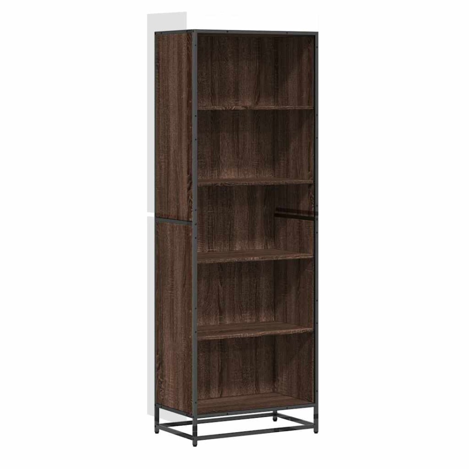 Bibliotecă, stejar maro, 60x35x170,5 cm, lemn prelucrat - 1 | YEO