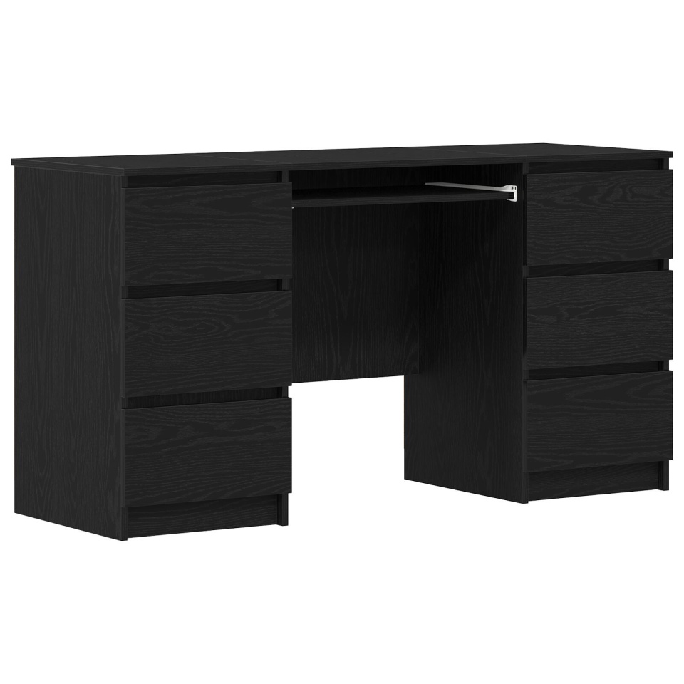 Birouri 2 buc Negru Stejar 140x50x76 cm Lemn prelucrat - 1 | YEO