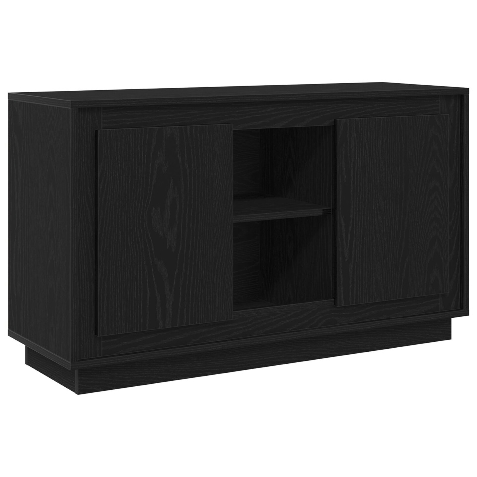Bufet Negru Stejar 102x35x60 cm Lemn prelucrat - 1 | YEO