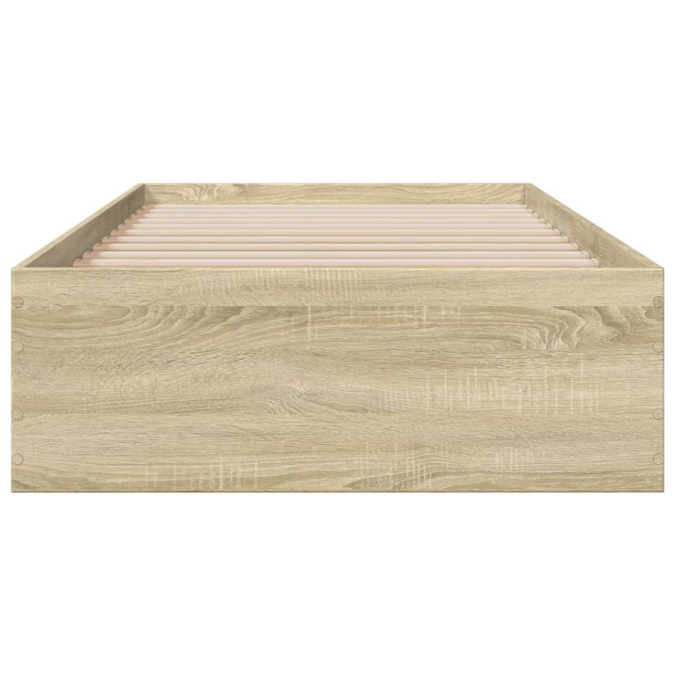 Cadru de pat cu sertare stejar sonoma 90x200 cm lemn prelucrat - 3 | YEO