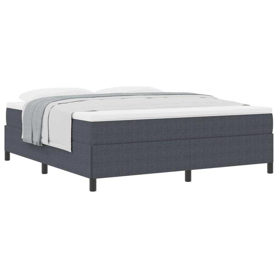 Cadru de Pat Gri Închis 180x200 cm din Material Cordon - 1 | YEO